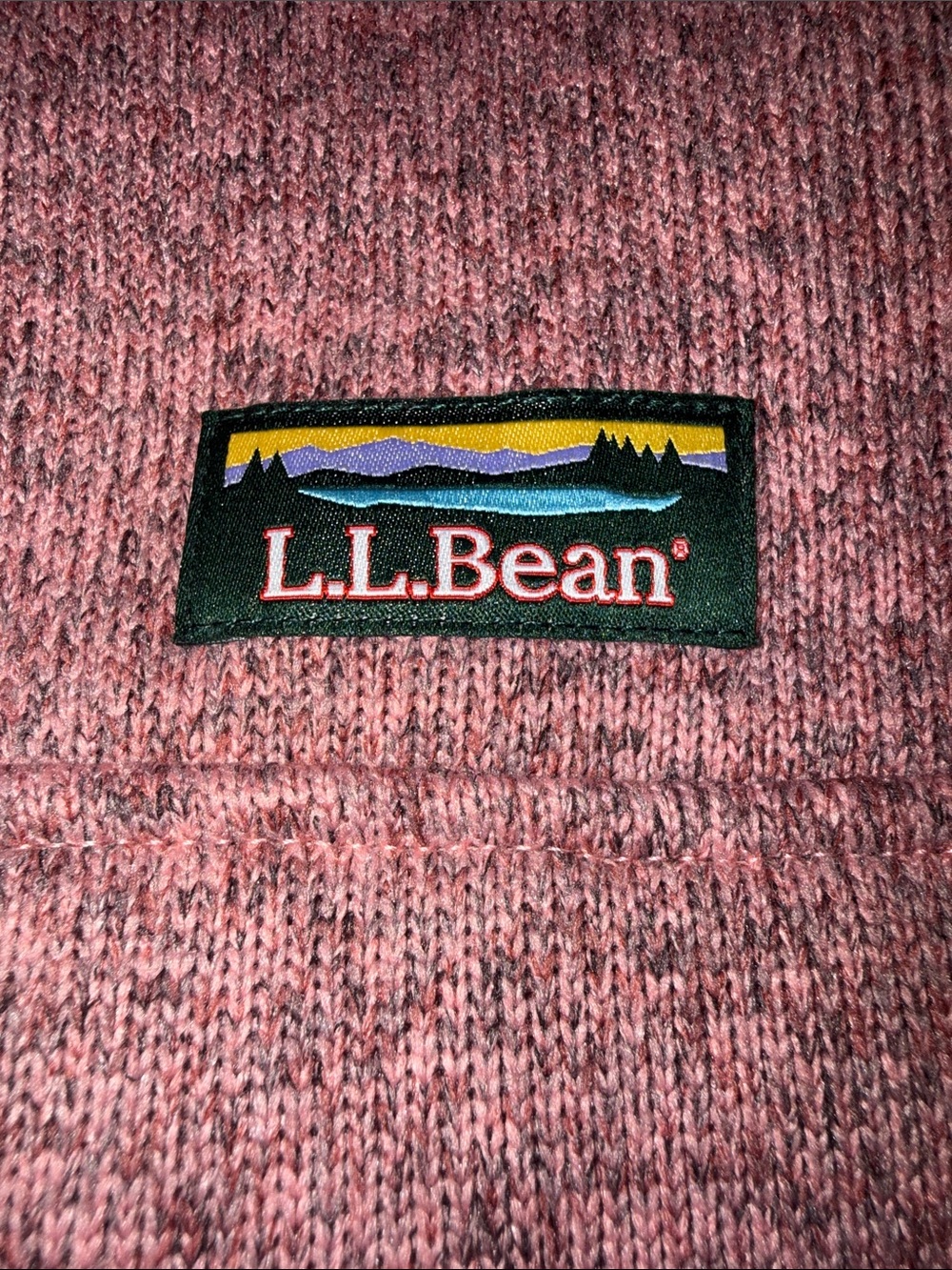 LL Bean Sweater Fleece Pullover in Washed Orchid women’s Large L MINT condition - Picture 5 of 7